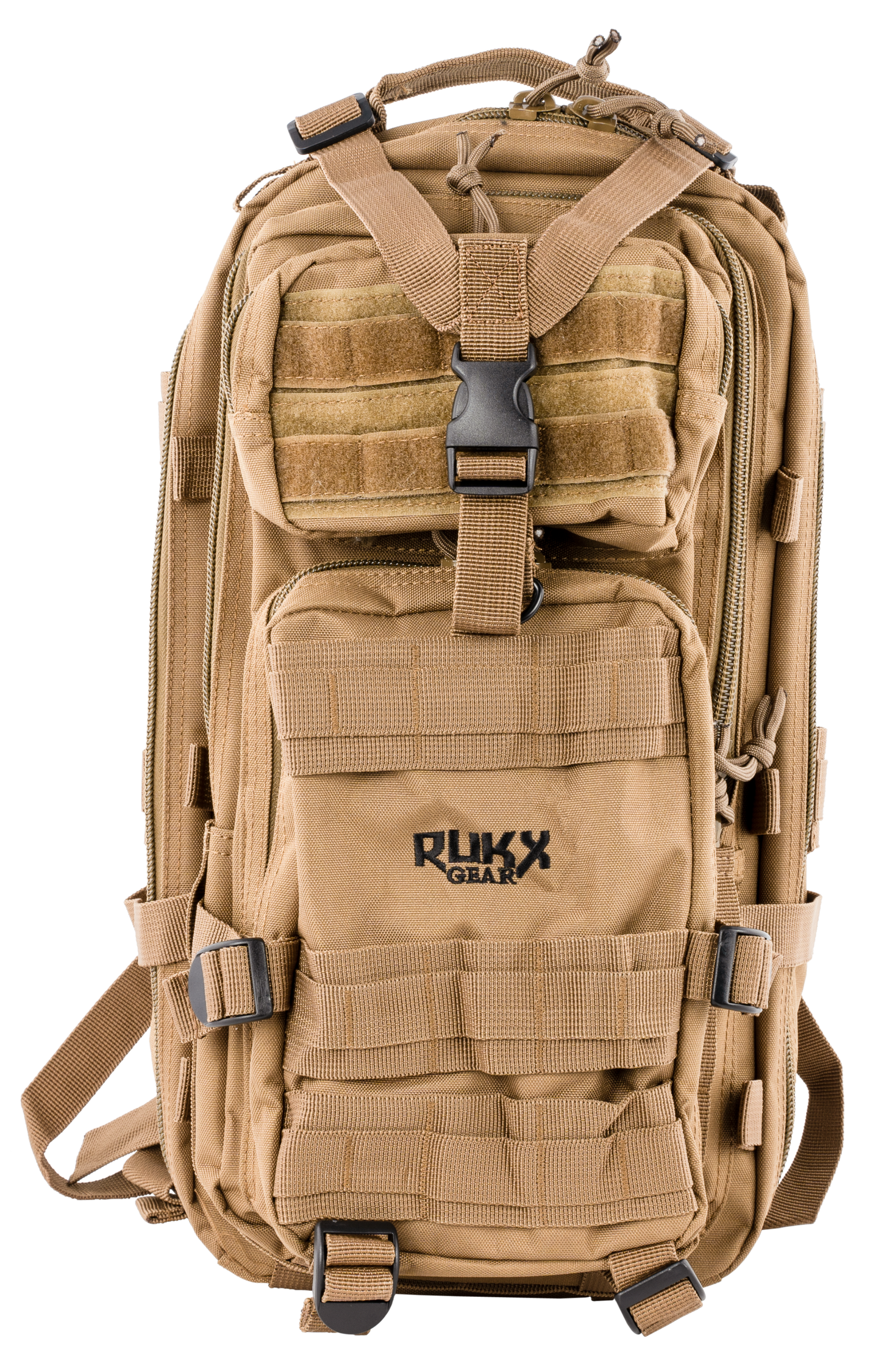 Rukx Gear Tactical, Rukx Atict1dt Tact 1 Day Backpack Tan