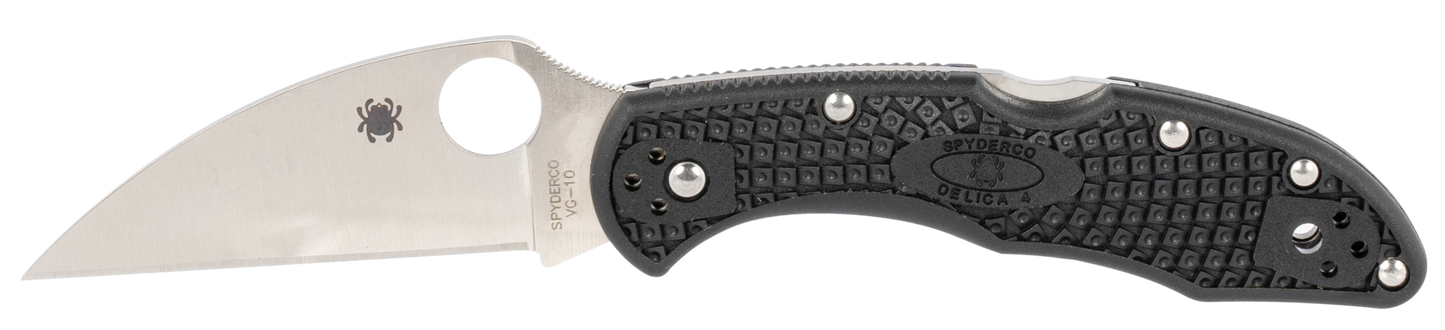 Spyderco Delica 4, Spy C11fpwcbk Delica 4 Blk Lgwt Pln