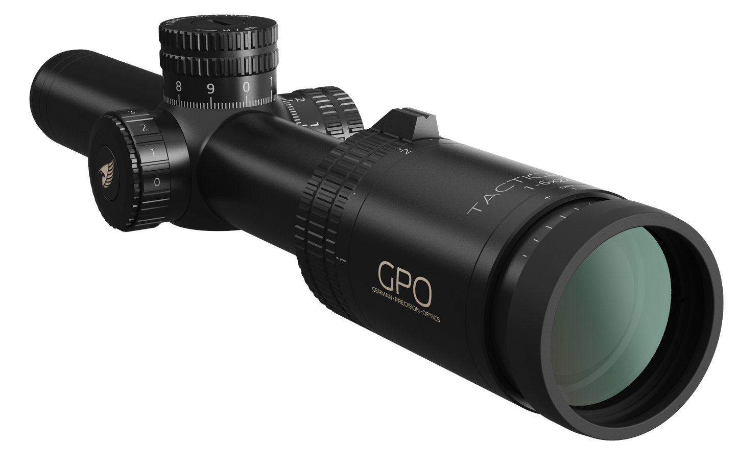 German Precision Optics Gpotac, Gpo R610 Tactical 1-6x24itac Black