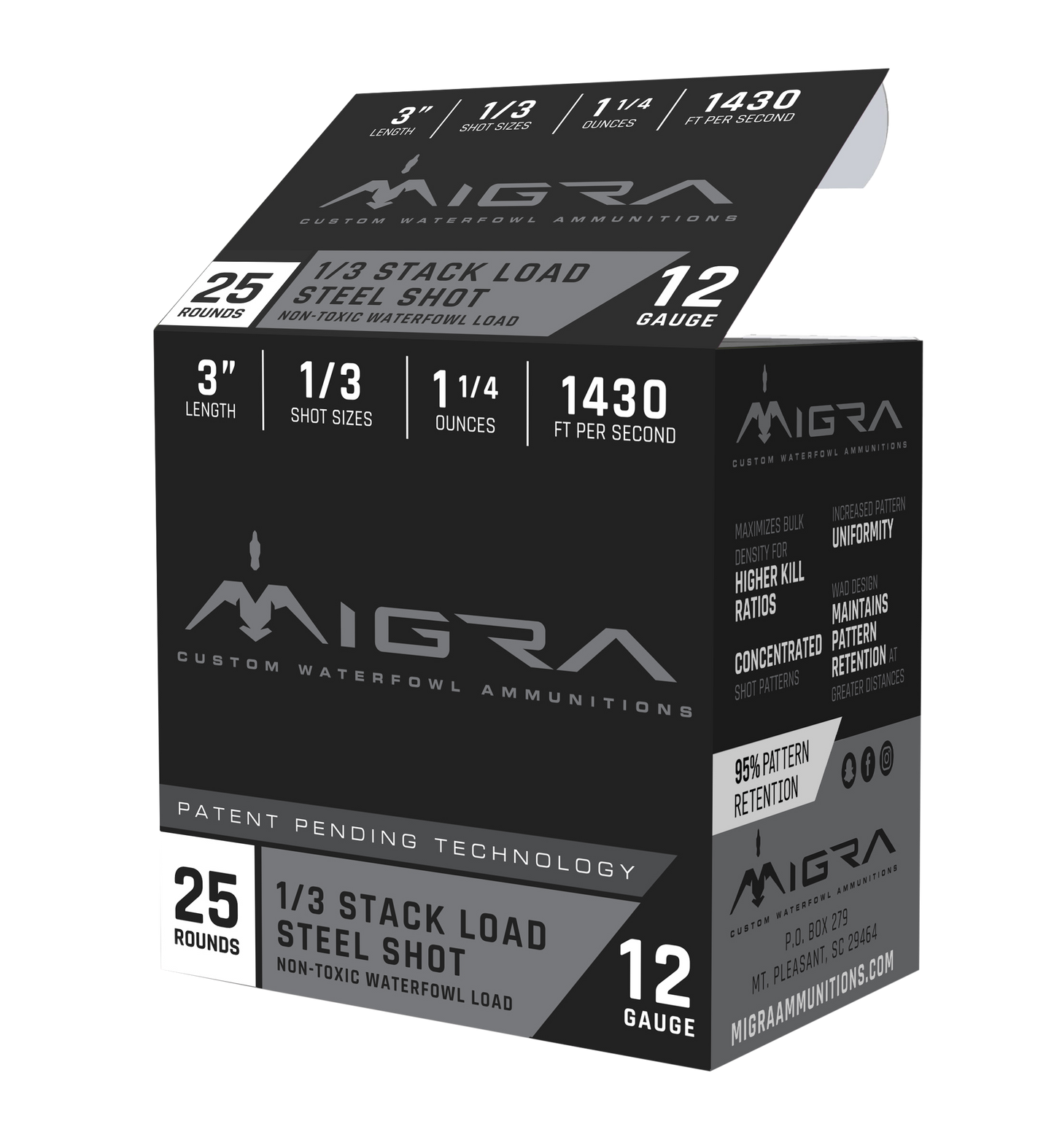 Migra Ammunition Combinational, Migra M12s13 Staxd 12 3in 1-3 25/10