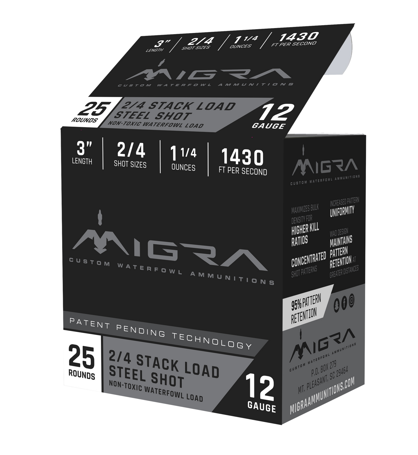 Migra Ammunition Combinational, Migra M12s24 Staxd 12 3in 2-4 25-10