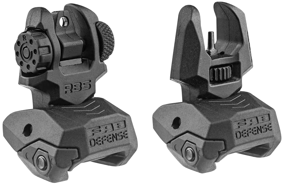 Fab Defense (usiq) Front-rear Flip Up Sights, Fab*fx-frbs Frt-rear Folding Back-up Sights