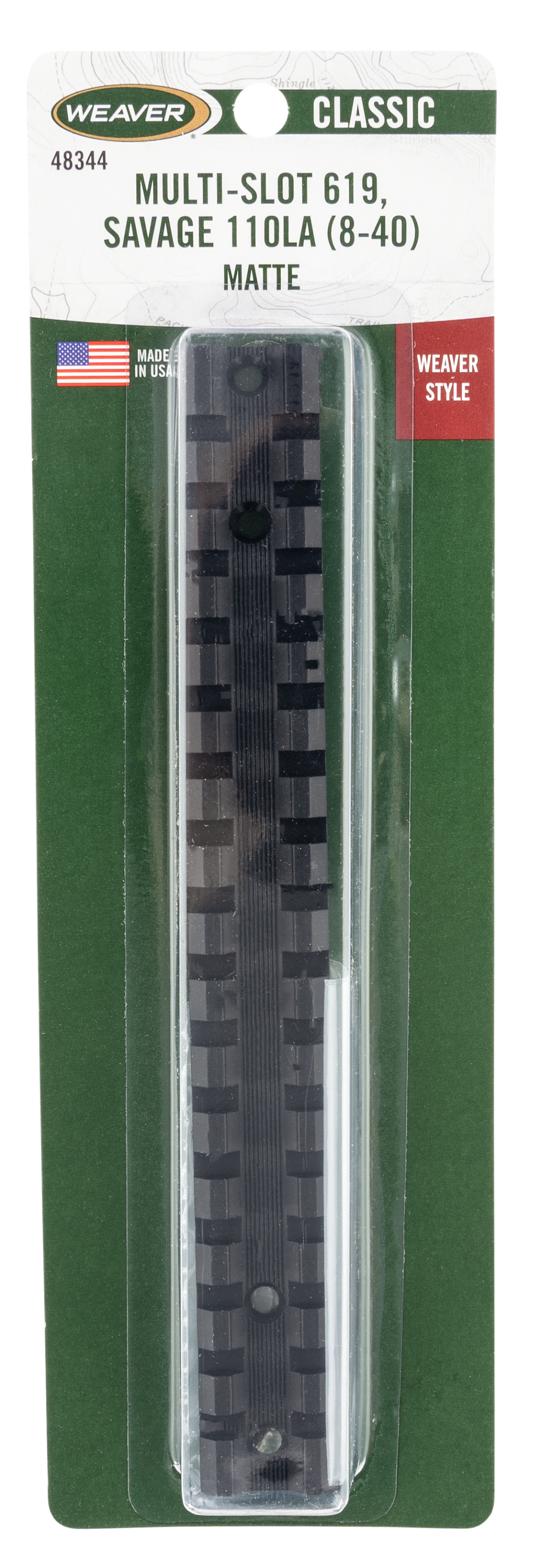 Weaver Mounts Multi-slot, Weav 48344 Multi Slot Bse Sav 110 La 8-40 Blk