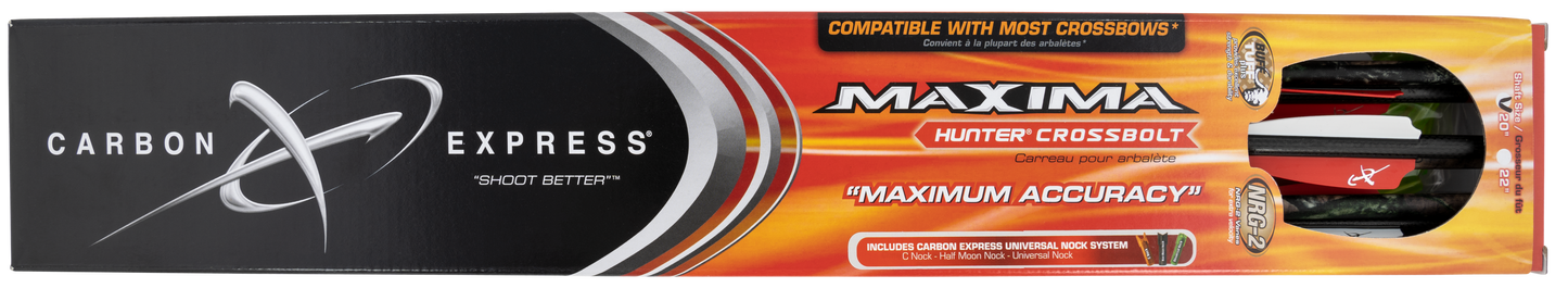 Carbon Express Maxima Hunter Crossbolt, Carb Exprs 52113 Maxima Hntr 20 Crssblt W/moon Nk6