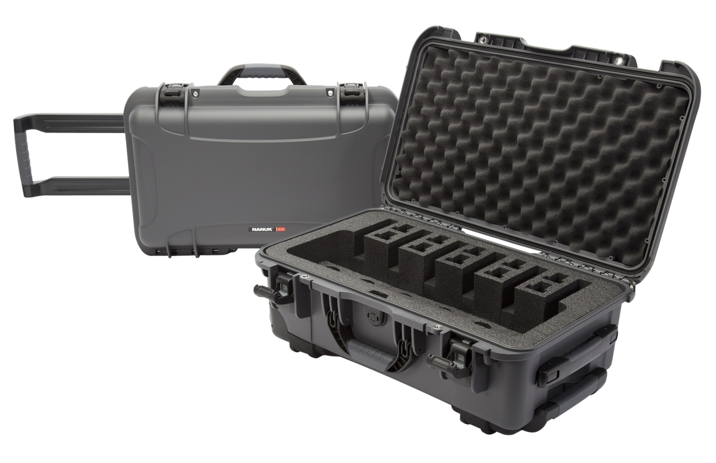 Nanuk (plasticase Inc) 935, Nanuk 9356up7   Nanuk Case W/foam 6up Graphite