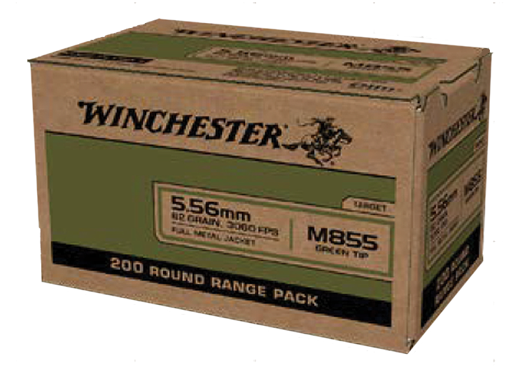 Winchester Ammo Usa, Win Wm855200 5.56 M855 62 Fmj Lc 200/4