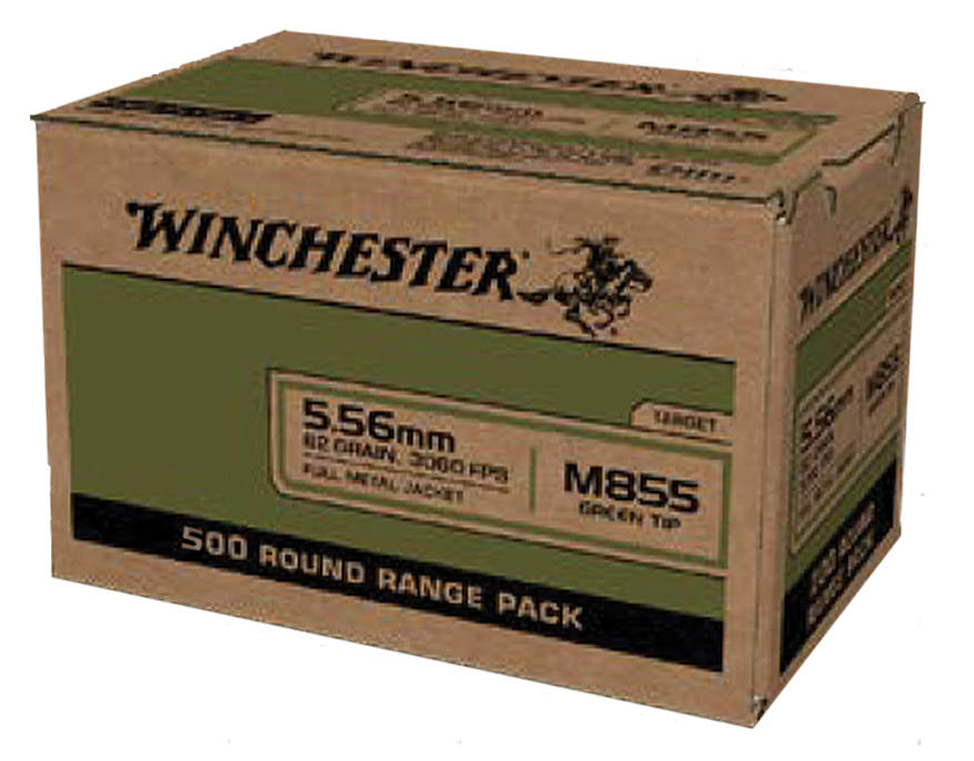Winchester Ammo Usa, Win Wm855500 5.56 M855 62 Fmj Lc 500/2