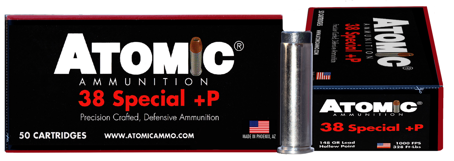 Atomic Pistol, Atomic 00419 38spc+p 148 Lead Hp 50/10