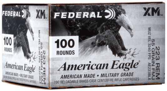 Federal American Eagle, Fed Ae223blx       223      55 Fmjbt         100/5