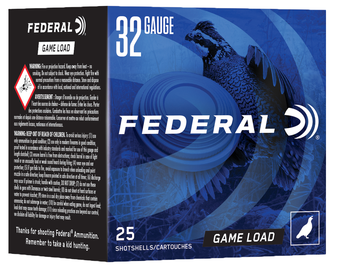 Federal Game Load, Fed N1328 Gmshk Fld 32ga 2.5 1-2oz 25-10