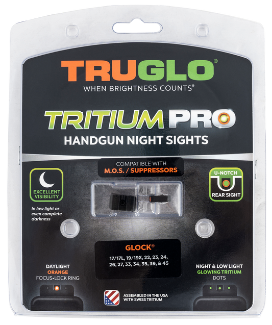 Truglo Tritium Pro, Tru Tg-231g1mc   Trit Pro Glock Mos Low Set Orn