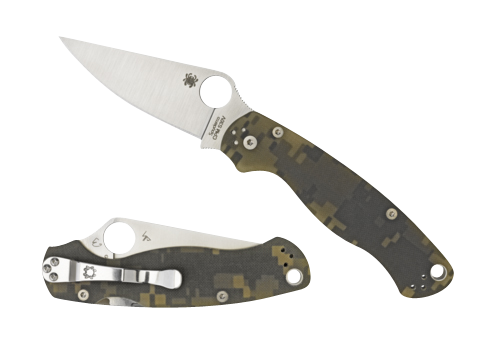 Spyderco Para Military 2, Spy C81gpcmobk2 Mltry G-10 Camo Bk/pln S30v Ss
