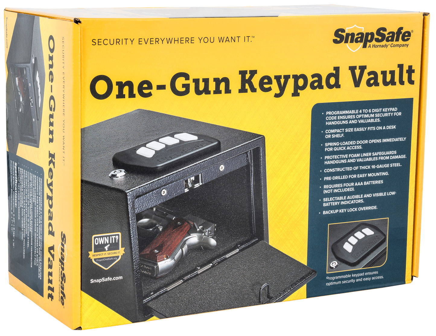 Snapsafe Snapsafe, Snapsafe 75433 Keypad Vault 1 Gun