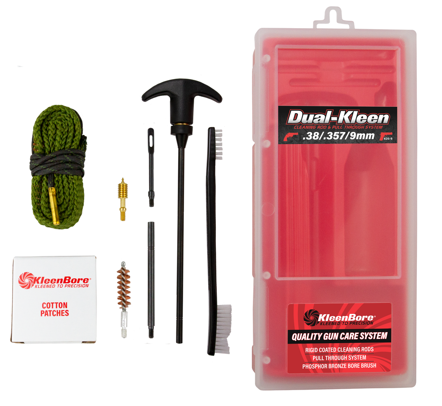 Kleen-bore Dual Kleen, Kln Kds-9 Rod & Kwick Kleen Rope Cleaning 9mm