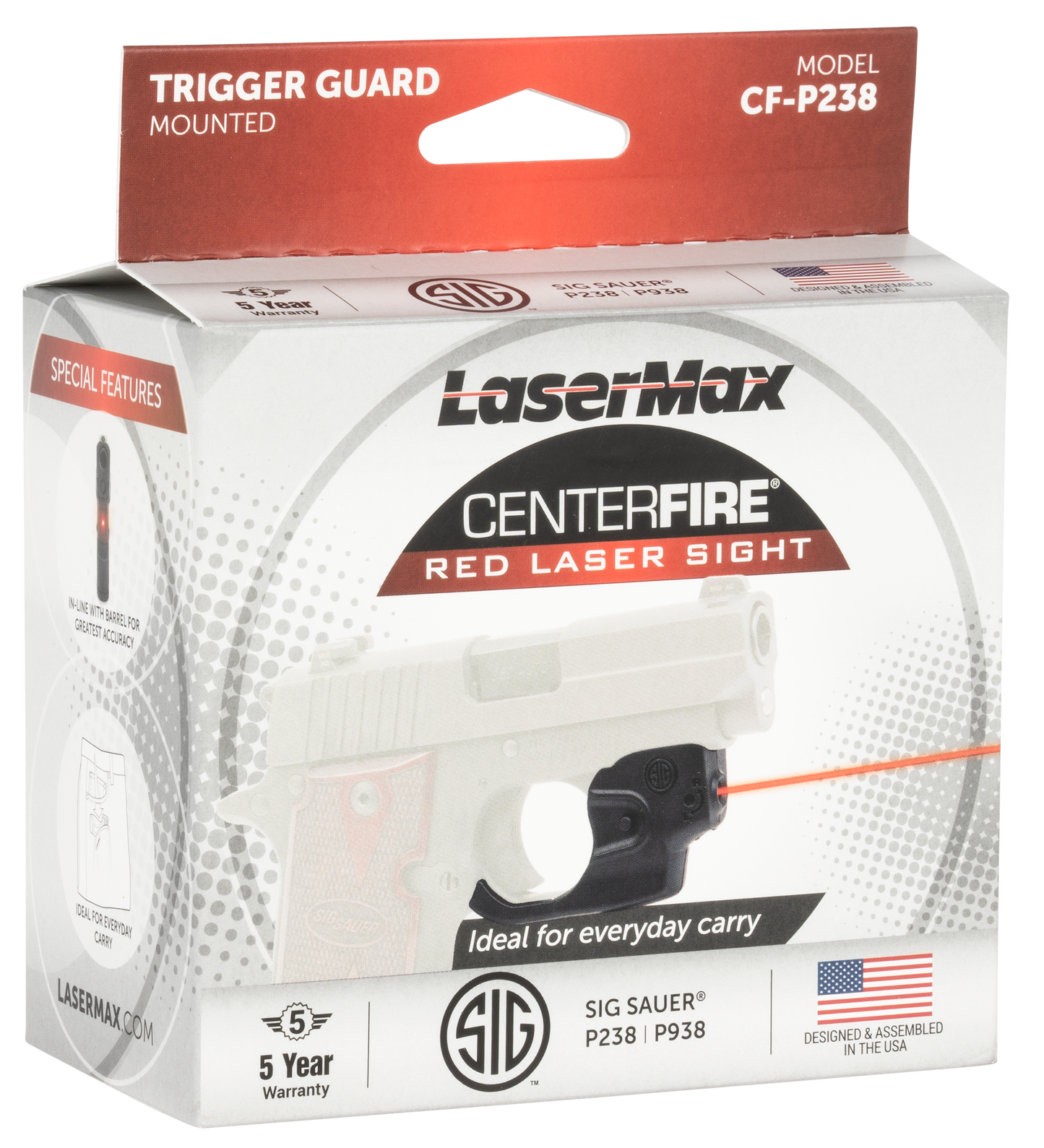 Lasermax Centerfire, Lasm Cf-p238 Las Sig P238 P938 Red