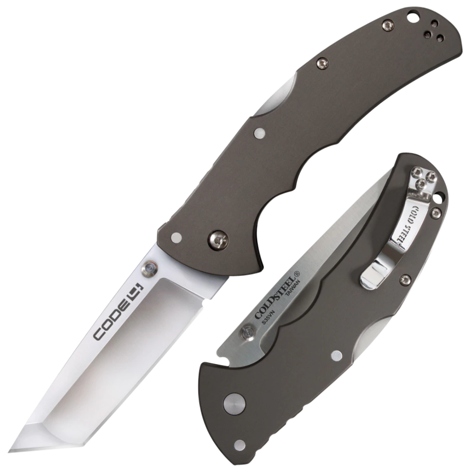 Cold Steel Code 4, Cold Cs-58pt Code-4 Tanto Point S35vn