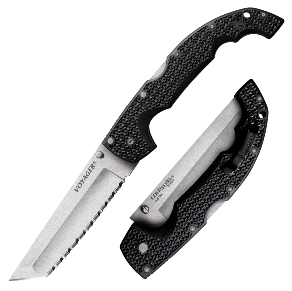 Cold Steel Voyager, Cold Cs-29axts Voyager Xl Tanto Point Serrated