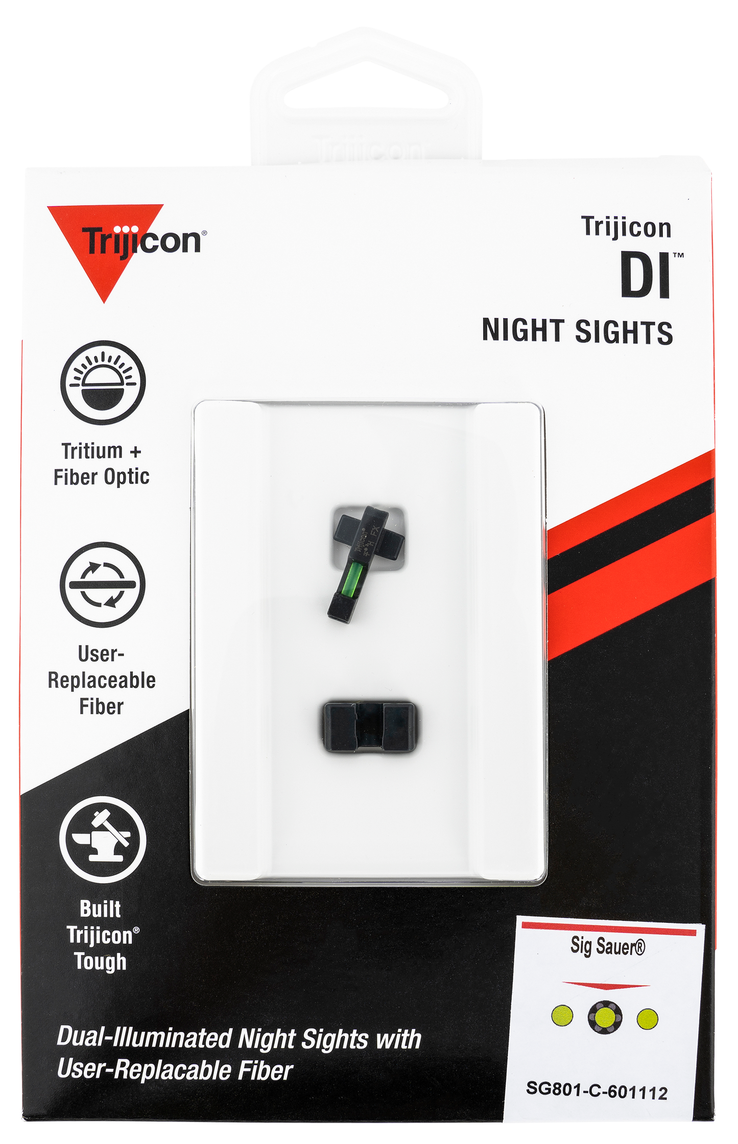 Trijicon Di, Trj 601112   Di Night Sight Set Sig Sauer #8frt/rr