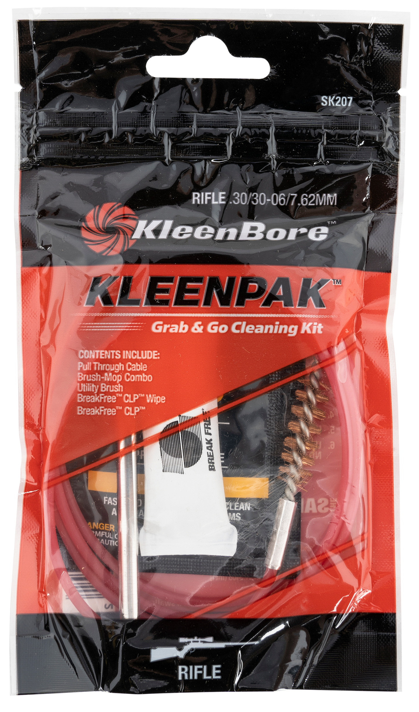 Kleen-bore Grab & Go, Kln Sk207-10 Grab N Go Cln Pak .30/762 10pk