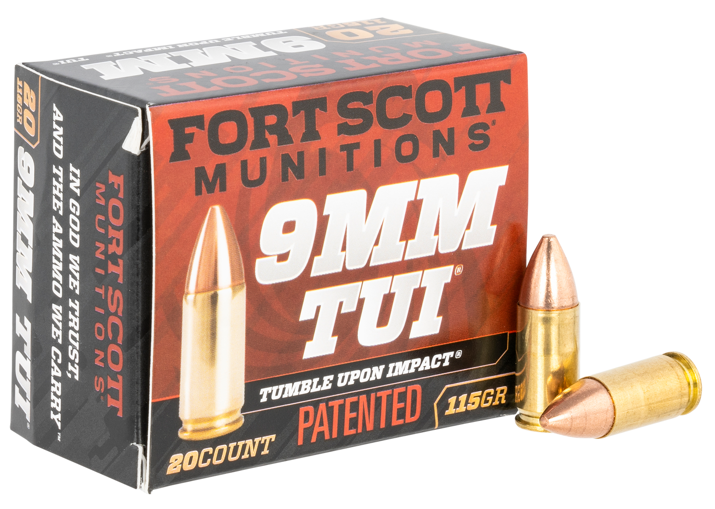 Fort Scott Munitions Tumble Upon Impact (tui), Fsm 9mm-115-scv 9mm 115gr Tui 20/25