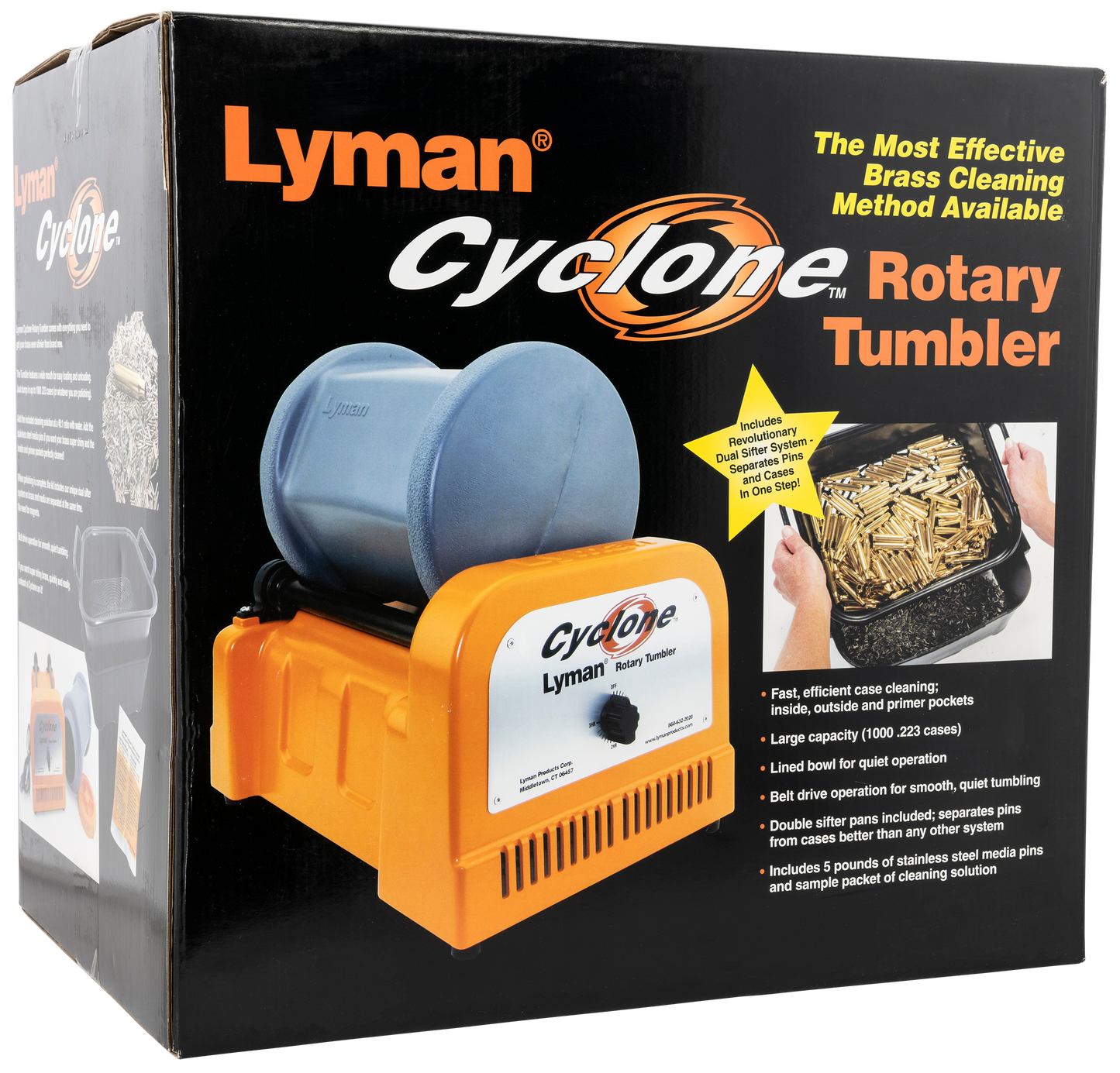 Lyman Cyclone, Lym 7631550 Cyclone Rotary Casetumbler 115v