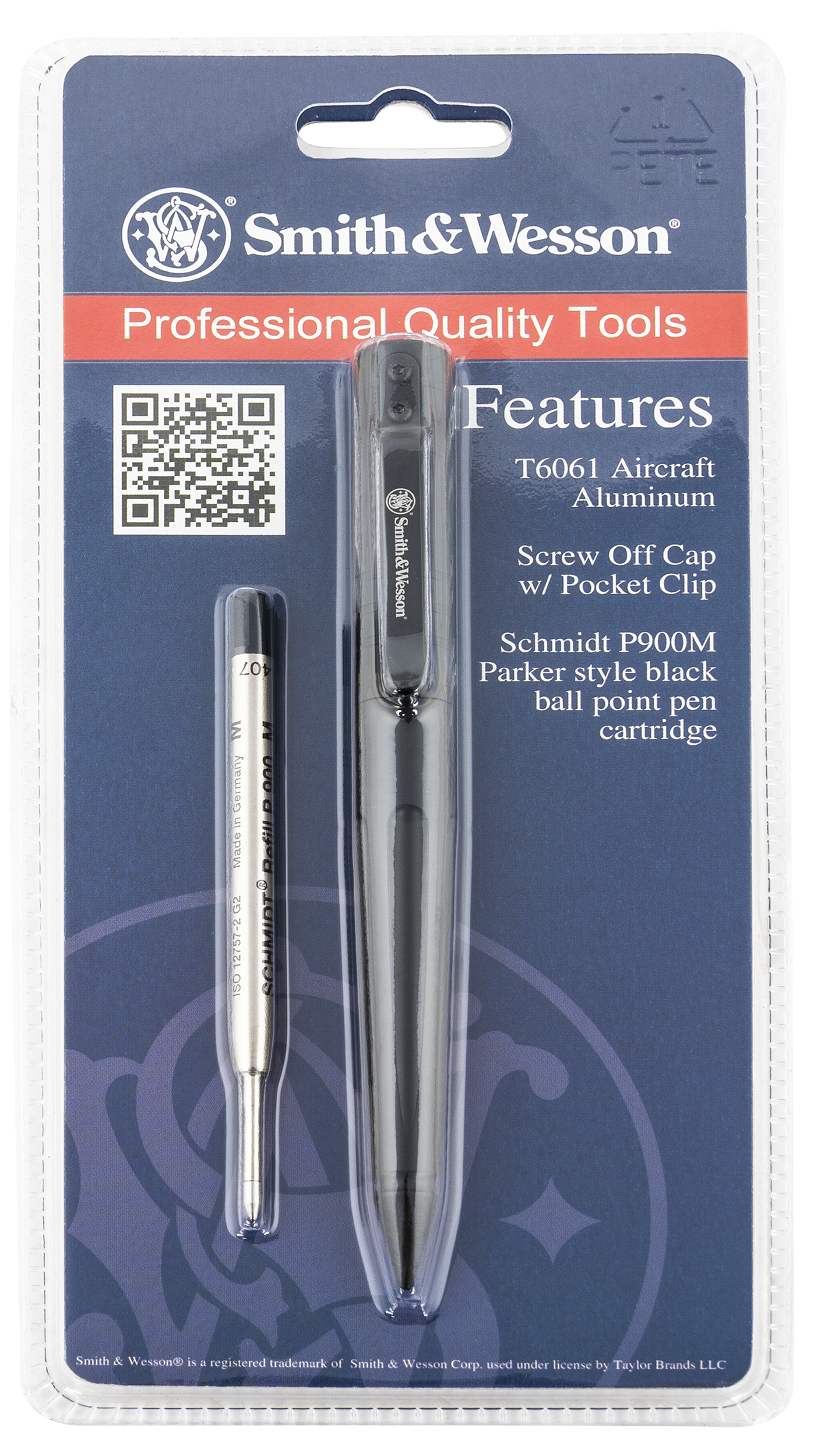 Sw Knives Smith & Wesson, Swk Swpenbkcp Tactical Pen Black