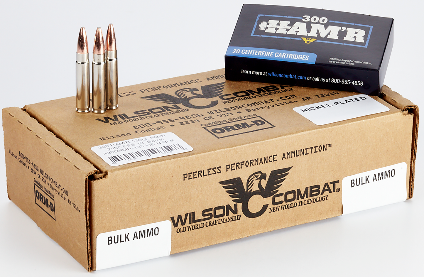 Wilson Combat Centerfire Rifle, Wils A300hmr-135-hb-n 300ham'r 135g Nickel 20/10