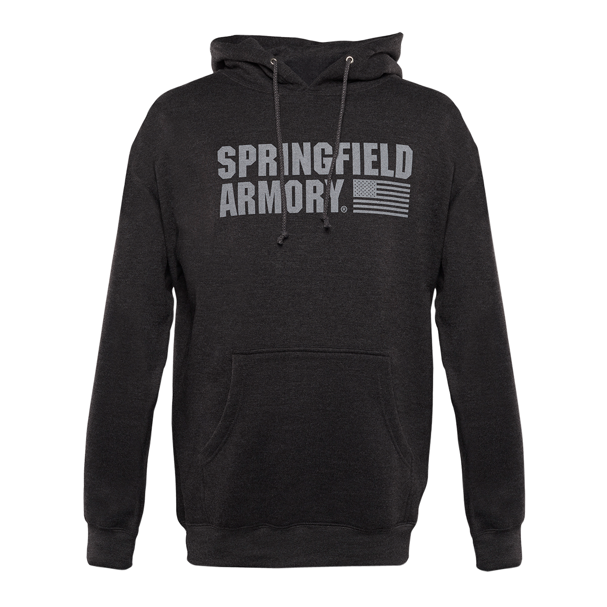 Springfield Armory Springfield Flag Logo, Spg Gep1663xl Mens Sa Flag Sweatshirt Char Gry Xl