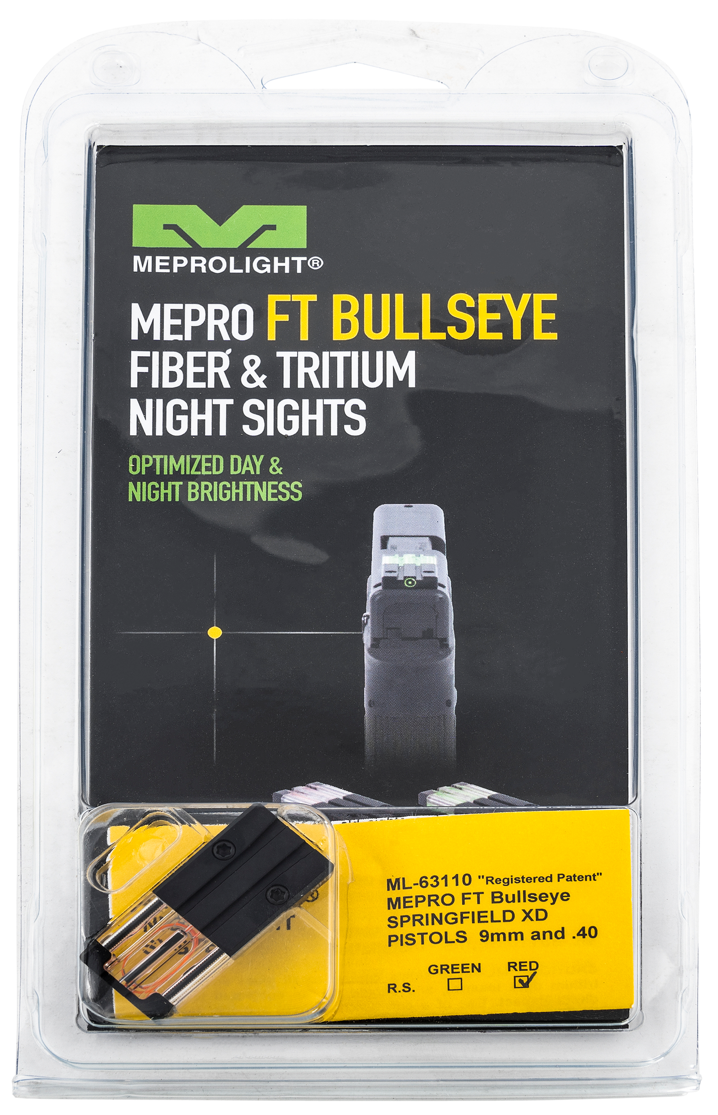 Mepro Usa Llc Mepro Ft Bullseye, Mepro 631103408 Ft Bullseye spr Xd/xdm Red
