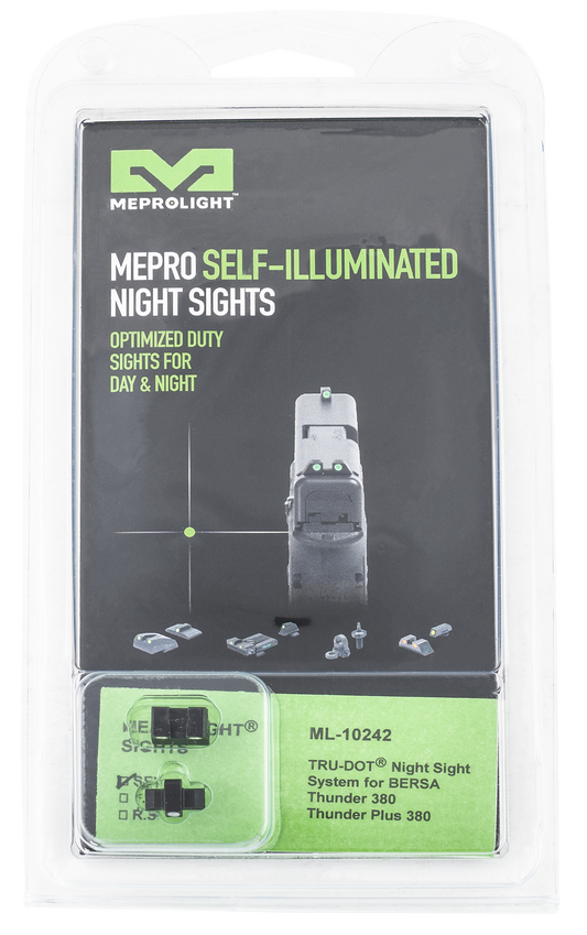 Mepro Usa Llc Mepro Tru-dot Fixed Sights, Mepro 102423101  Trudot Bersa Thunder     Grn/grn