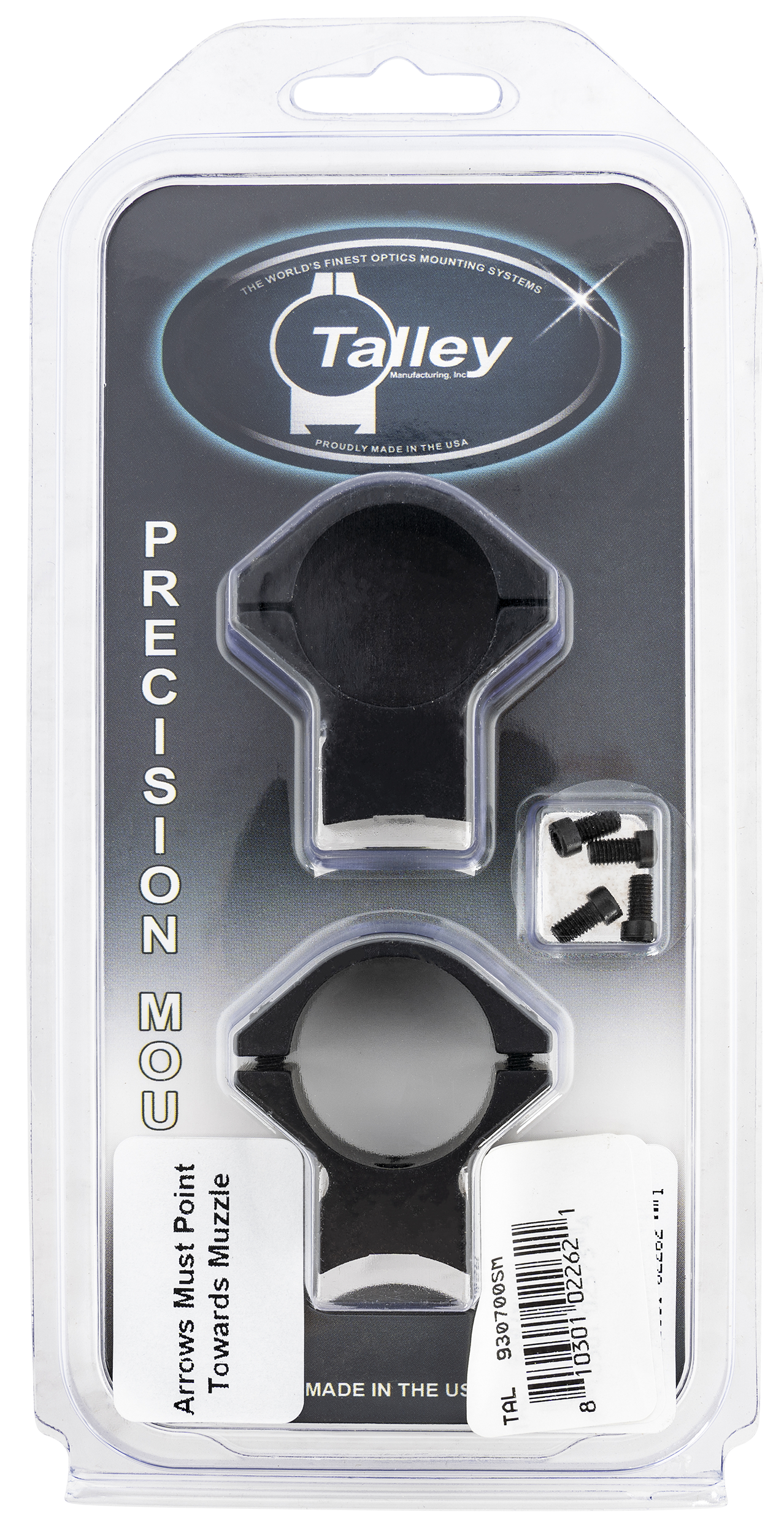 Talley Scope Ring Set, Tal 930700sm 1" Model 700 (low) (short Action 20