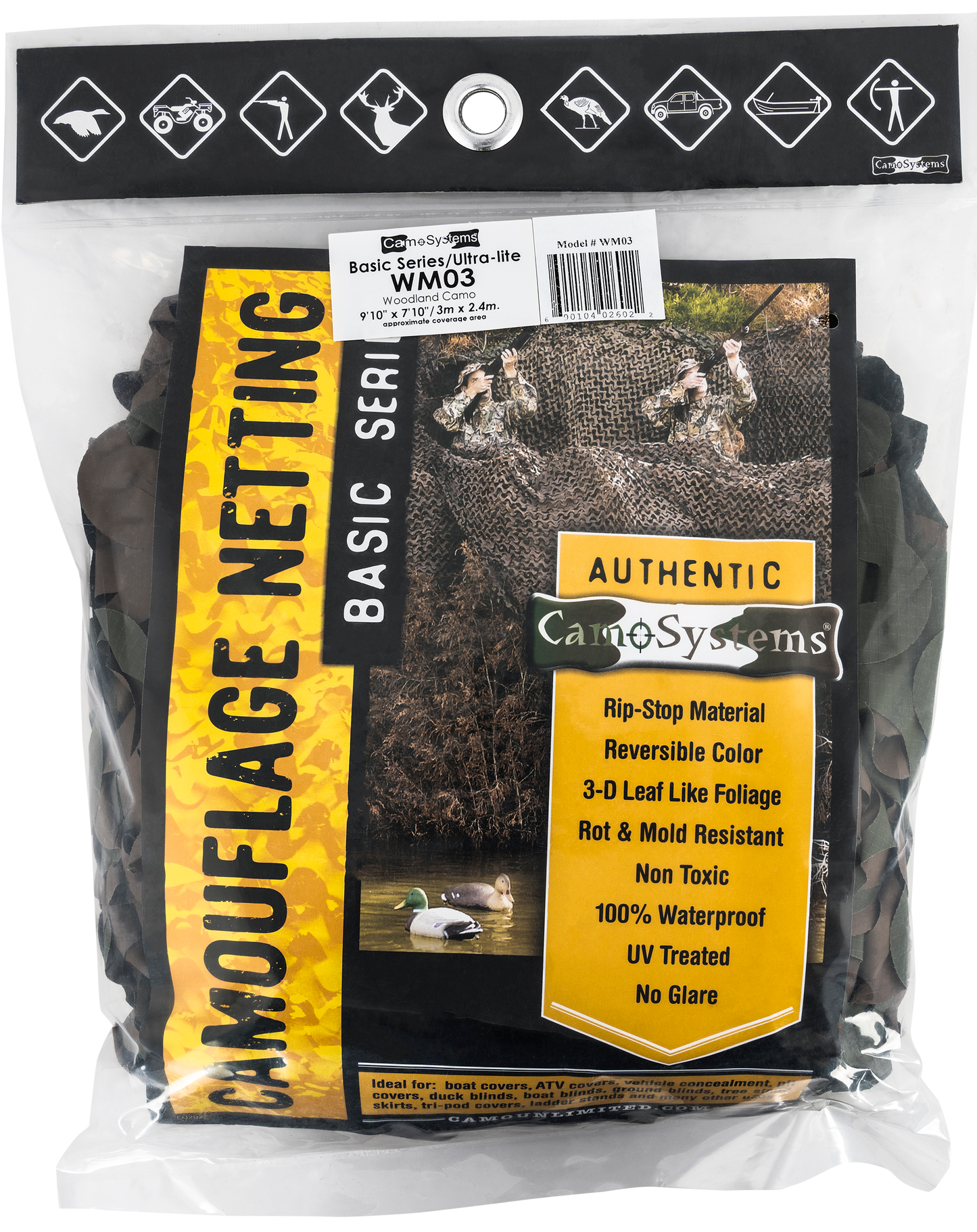 Camo Unlimited Basic, Camo Wm03 Ultra-lite 7 10" X 9 10" Grn/brn