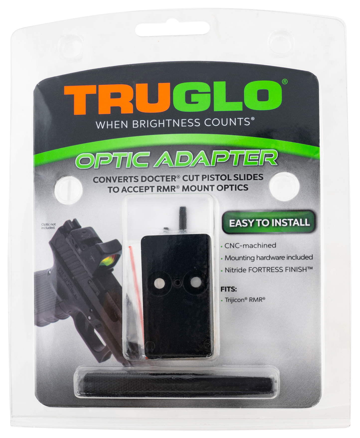 Truglo Red Dot Sight, Tru Tg-tg8952c Mnt Adap Tg Vr Dc To Rmr