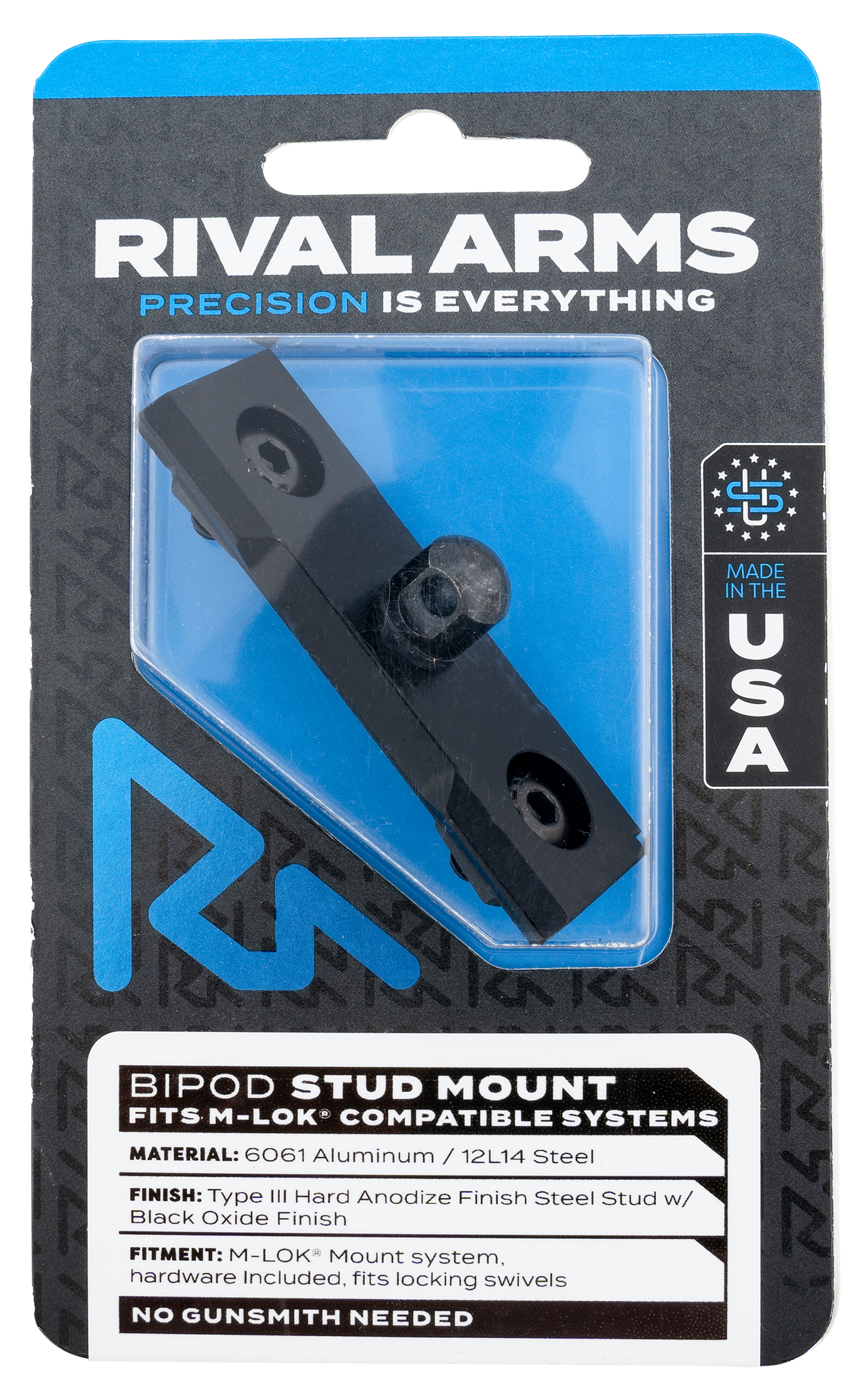 Rival Arms Bipod Stud Mount, Rival Ra-ra92m3b M-lok Bipod Stud Mount