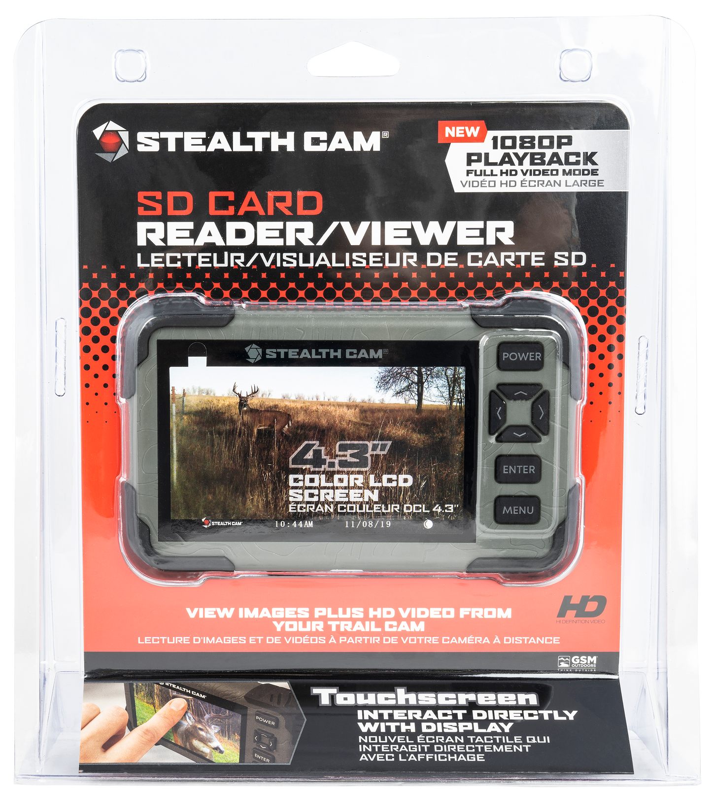 Stealth Cam Sd Card Viewer, Steal Stc-crv43xhd 1080p Compatible 4.3 Tch Scrn