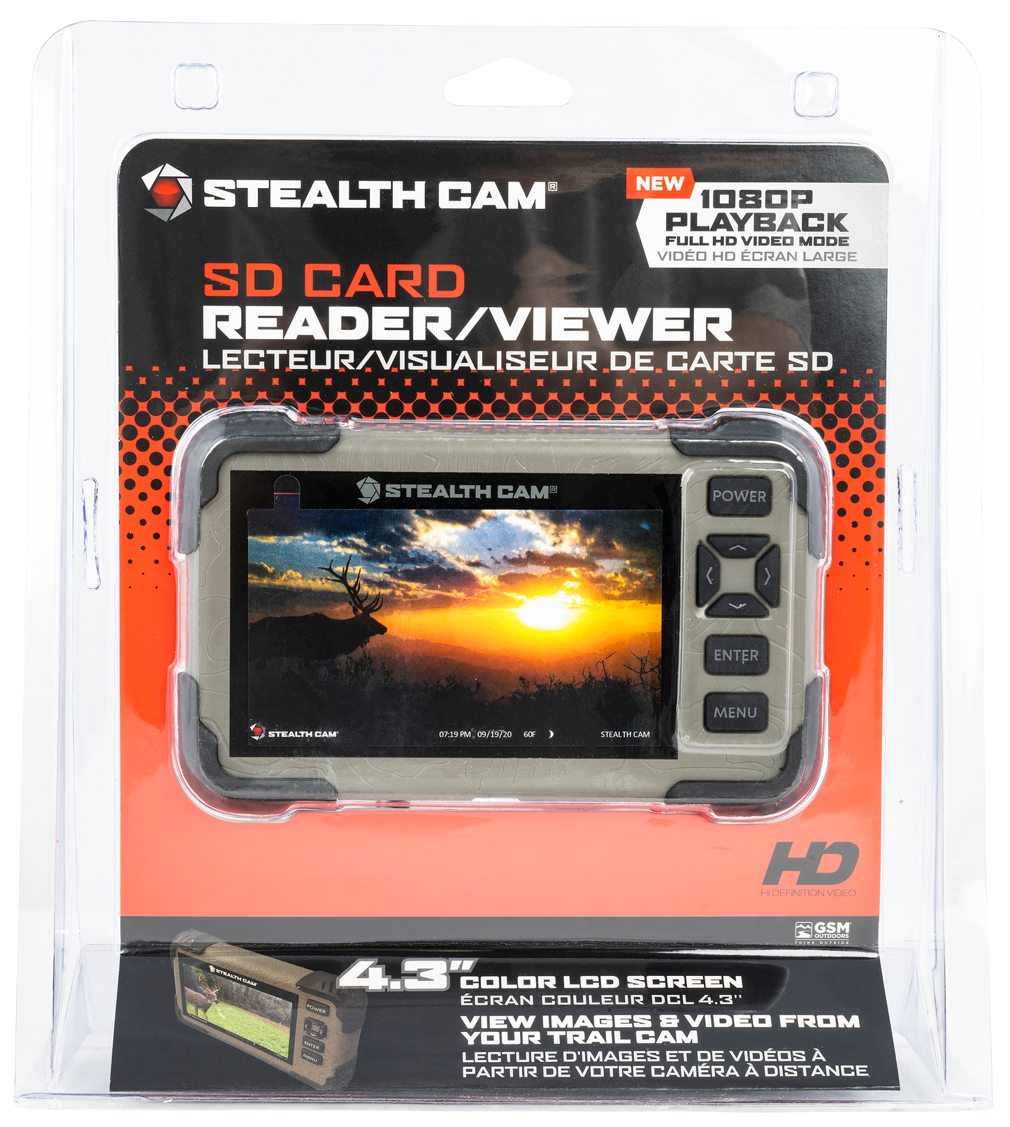 Stealth Cam Sd Card Viewer, Steal Stc-crv43hd 1080p Compatible 4.3 Screen
