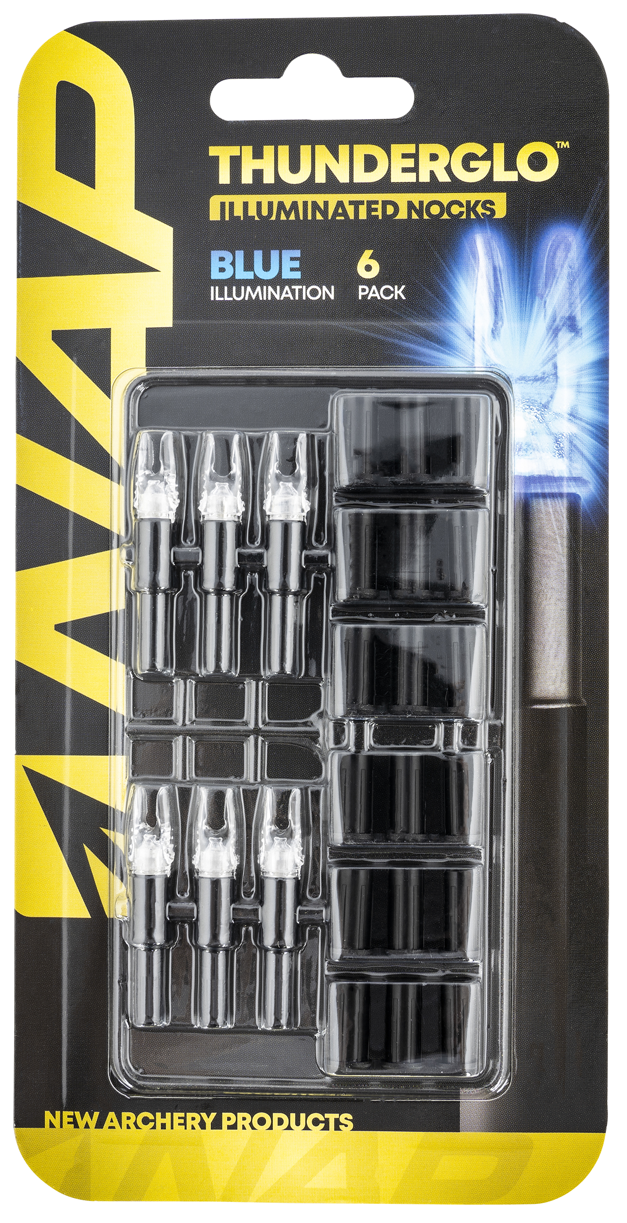 Nap Thunderglo, Nap Nap-illn-bl-6pk Illuminated Nock Blue