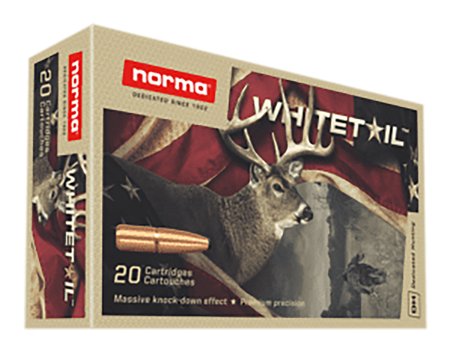 Norma Ammunition (ruag) Whitetail, Norma 20160462 243 Win 100gr Psp Whitetail 20/10