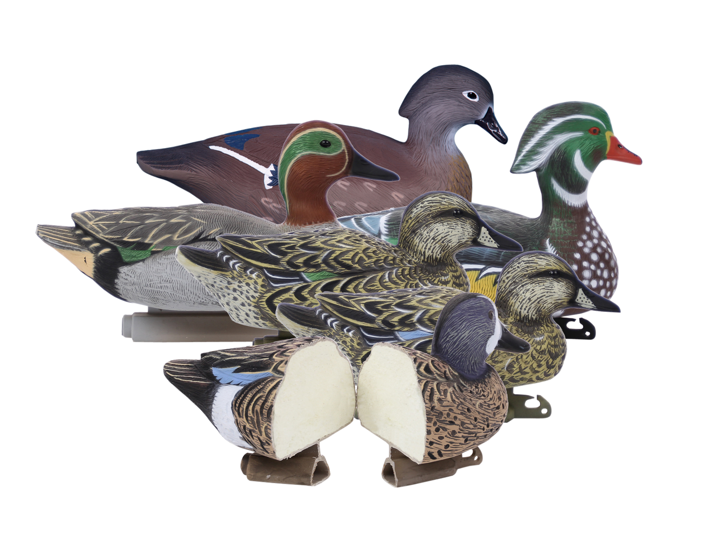 Higdon Decoys Standard Puddle Pack, Higdon 19993 Std Puddle Pack 4teal/2wood Ducks