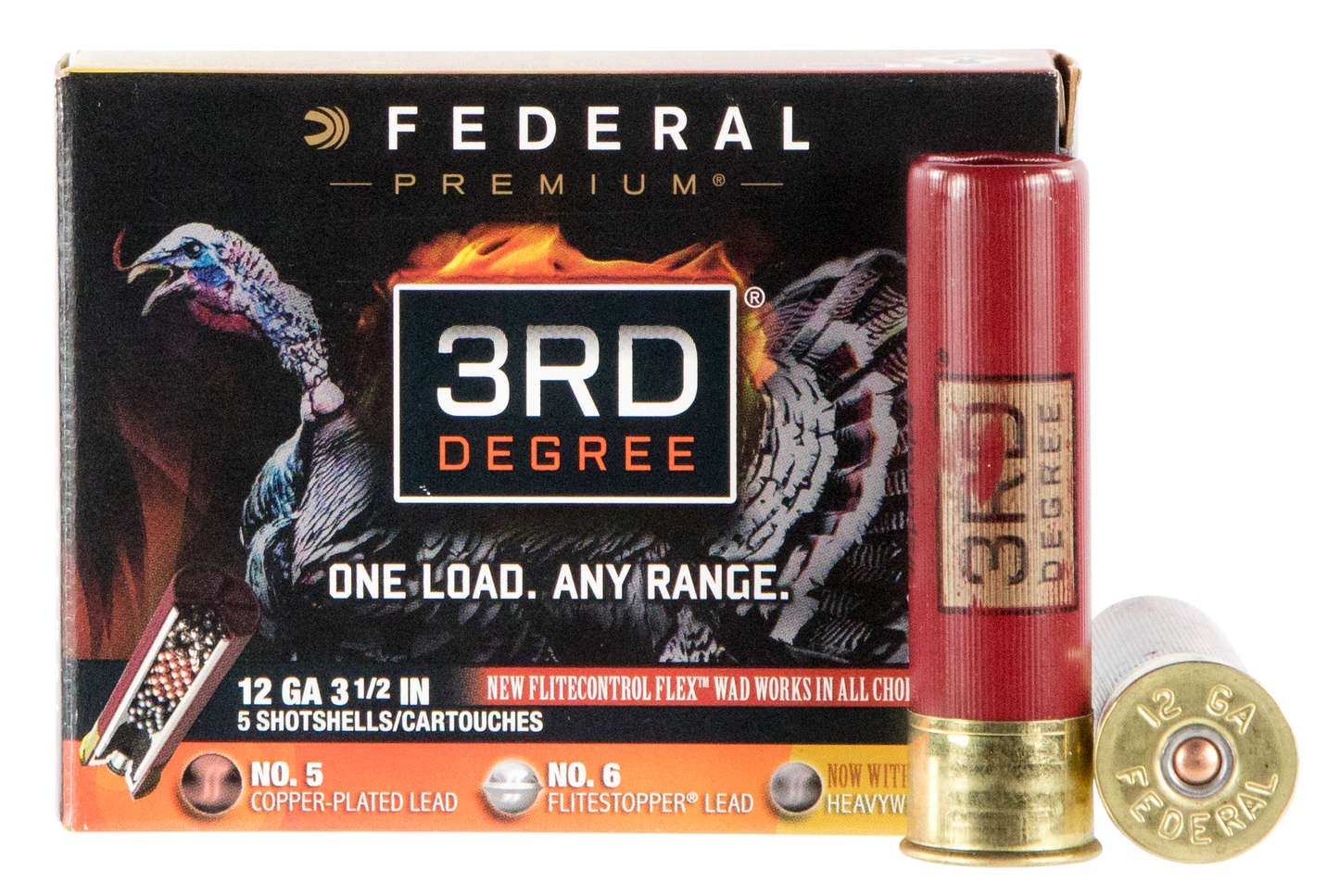 Federal 3rd Degree, Fed Ptdx139567 3rd Dg 12 3.5 2oz Tky 5/50