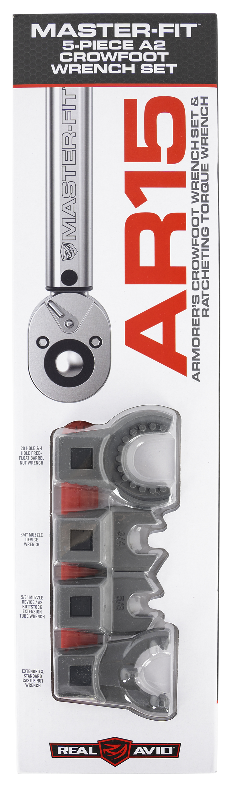 Real Avid-revo Master -fit, Avid Avmf5ws 5-pc A2 Crowfoot Wrench Set