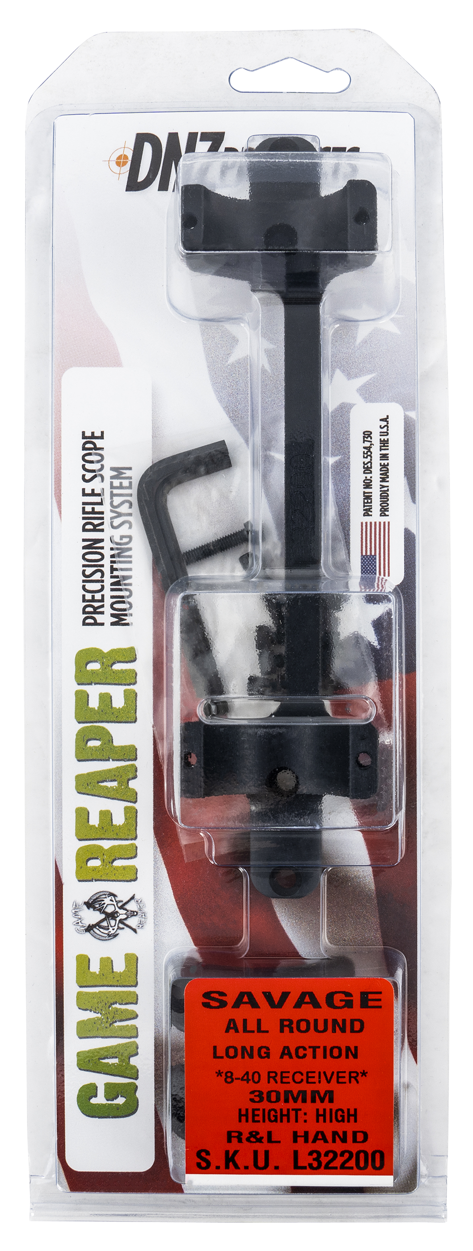 Dnz Game Reaper, Dnz L32200 Sav Round La Hi Mt 8-40 30mm