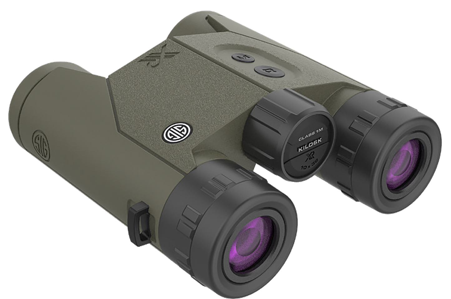 Sig Sauer Electro-optics Kilo6k Hd, Sig Sok6k104 Kilo6k Hd Lrf Bino 10x32mm Bdx Od Grn