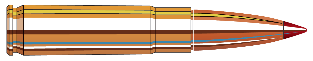 Hornady Custom, Horn 808794 Custom 300bo 110 Cx 25/10