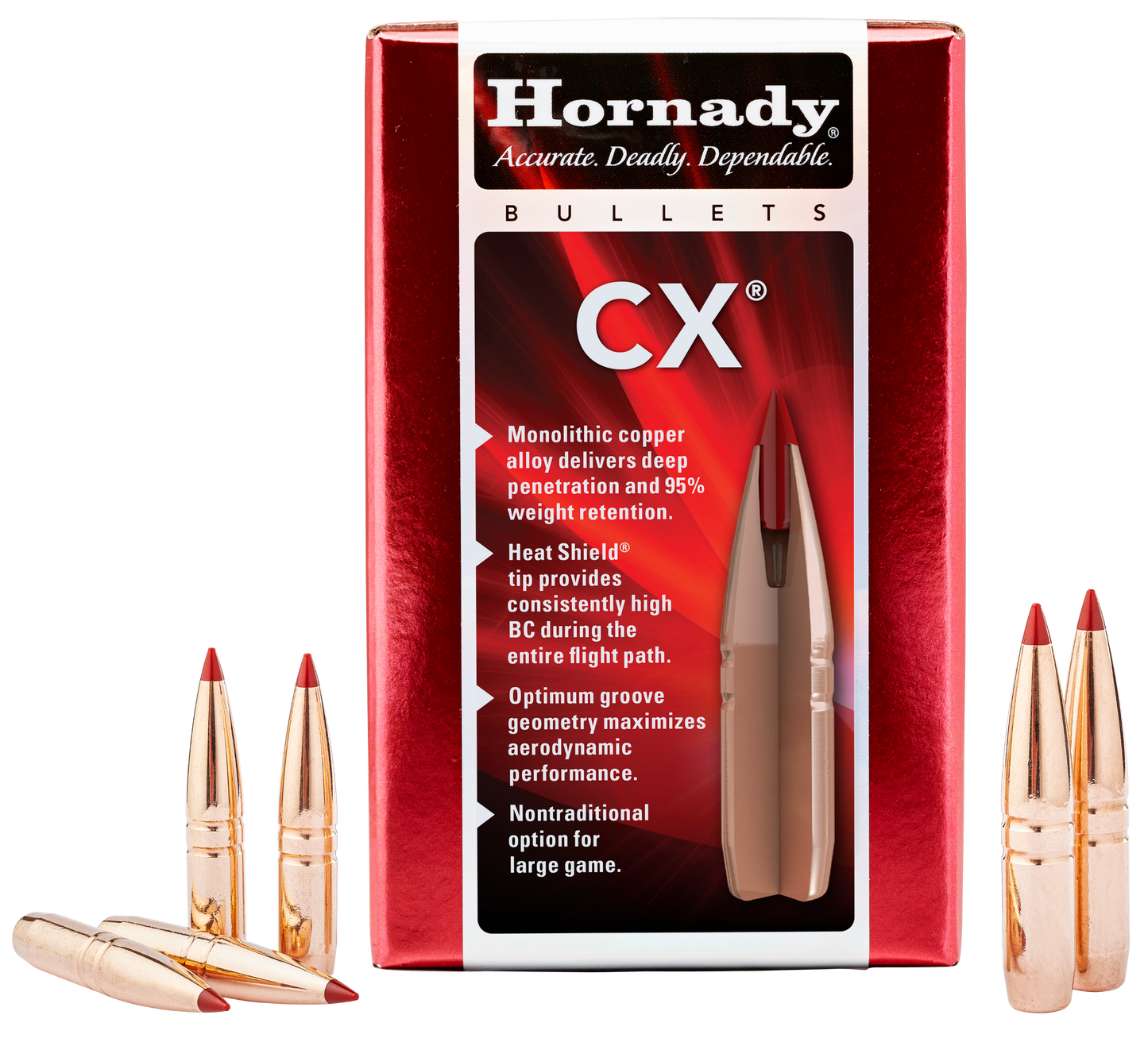 Hornady Cx, Horn 304704 Bull .308 165 Cx 50/25