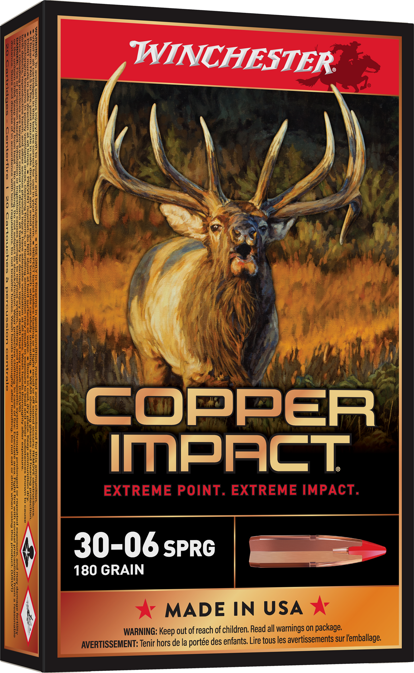 Winchester Ammo Copper Impact, Win X3006clf2 Copper Impact 180 Lf 20/10