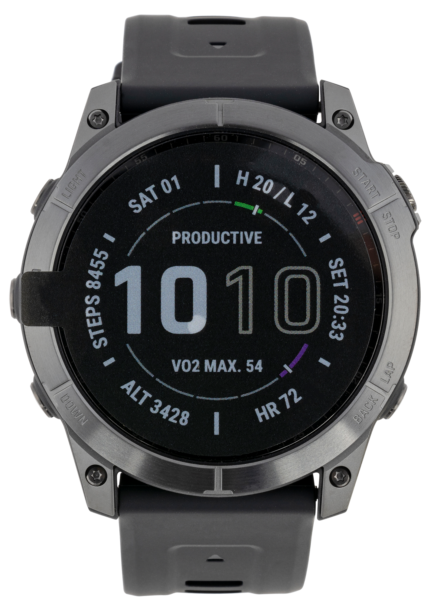 Garmin Fenix 7x, Garmin 010-02541-10 Fenix 7x Spphre Gry Dlc Ti Blk