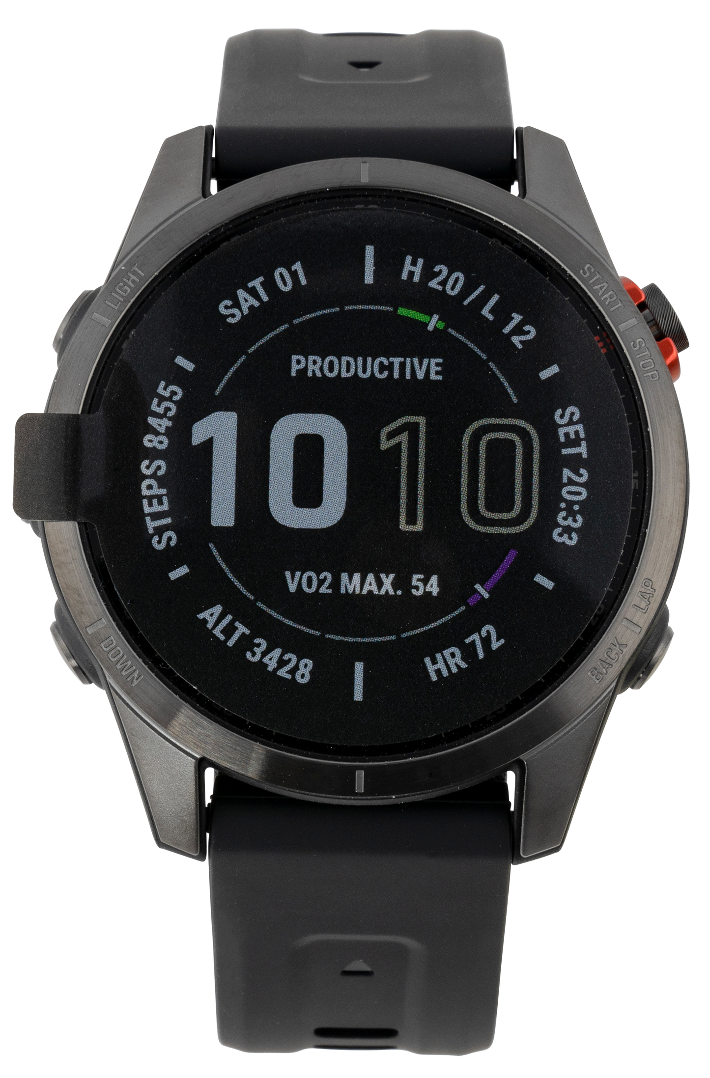 Garmin Fenix 7s, Garmin 010-02539-12 Fenix 7s Solar Gray W/blk