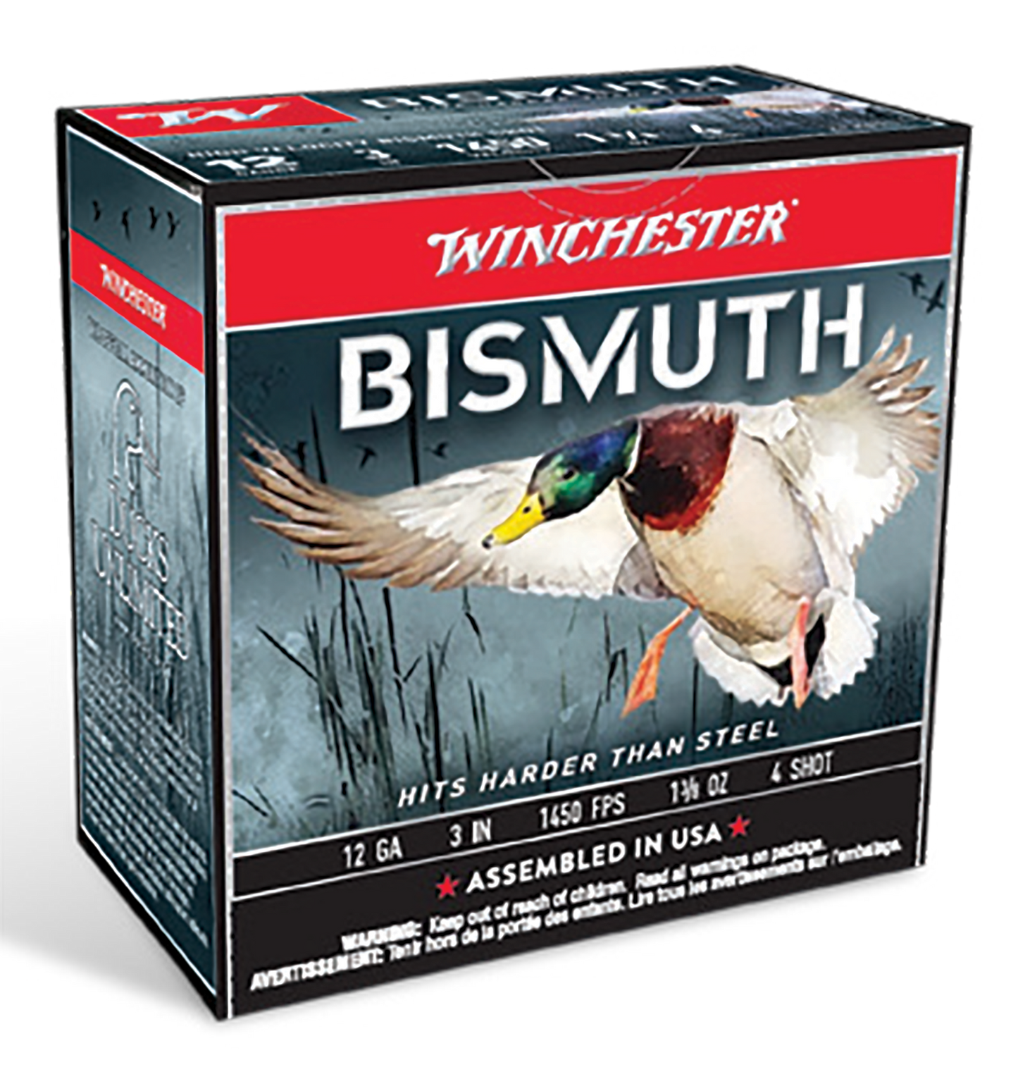 Winchester Ammo Bismuth, Win Swb1234 12ga 3 #4 Bismuth 1 3/8 25/10