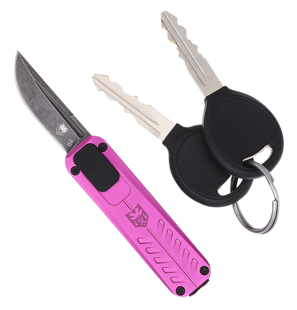 Cobra Tec Knives Llc California, Cobra Cali928sbpurdns Cali 928 Side Button Drop Pr